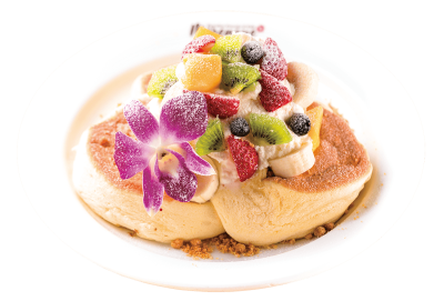 たっぷりメレンゲを使った、ふわふわのパンケーキで人気のブランドです。