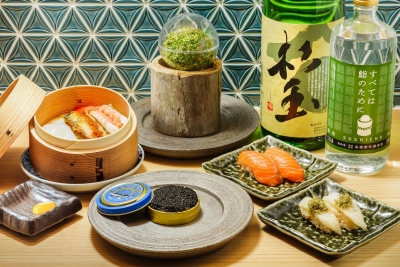 寿司の常識を覆すようなメニューの数々。見た目も味も自慢です!