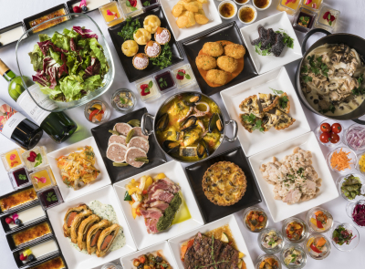レストランでのブッフェ料理から宴会でのコース料理・卓盛料理など幅広く経験していただけます。