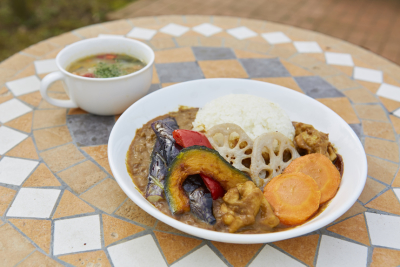 獲れたての野菜をふんだんに使って調理をしてください