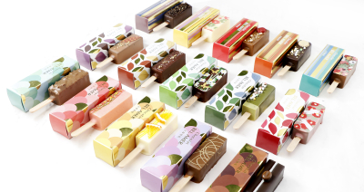 様々な素材を使用し、口どけ良く軽い食感に仕上げた、スティックチョコレート