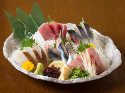 食材にこだわりあり。お造りから焼き魚など、魚の扱い方も身につきます