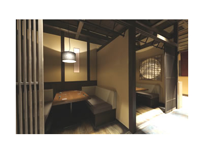 店内は落ち着きある和モダン空間が広がっています。