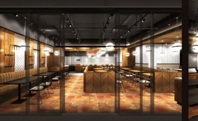 バーのようなオシャレな店内。ワインの種類も豊富です。