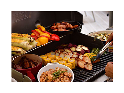 朝食ではめずらしい、BBQスタイルでも提供しています。