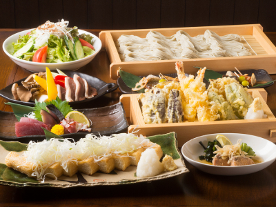 天ぷらやお造り、だし巻きなど、和食の一品メニューが多数!