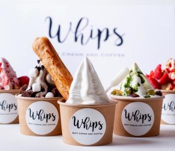 新業態のパティシエ監修、スイーツのようなソフトクリームの専門店『Whips(ホイップス)』